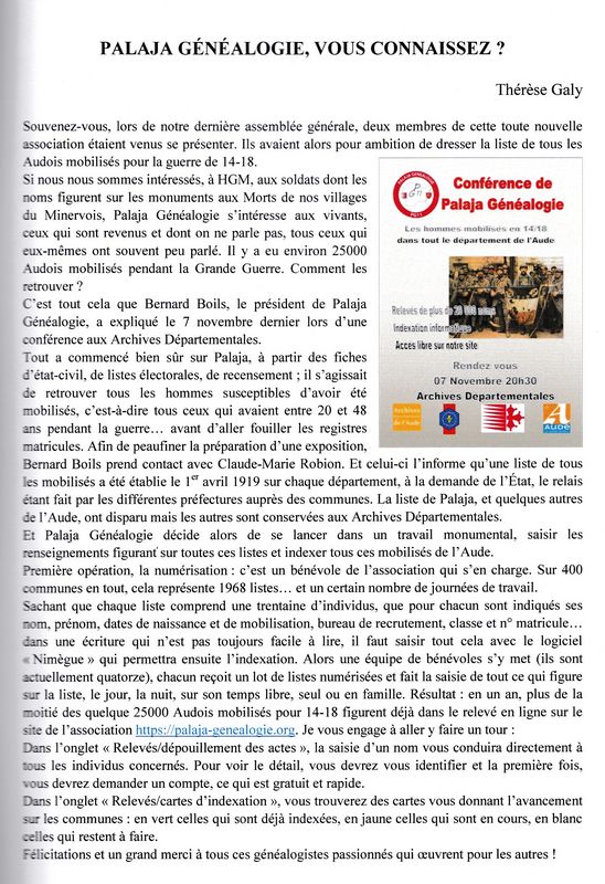 Lu dans le n°117 de la revue H.G.M.